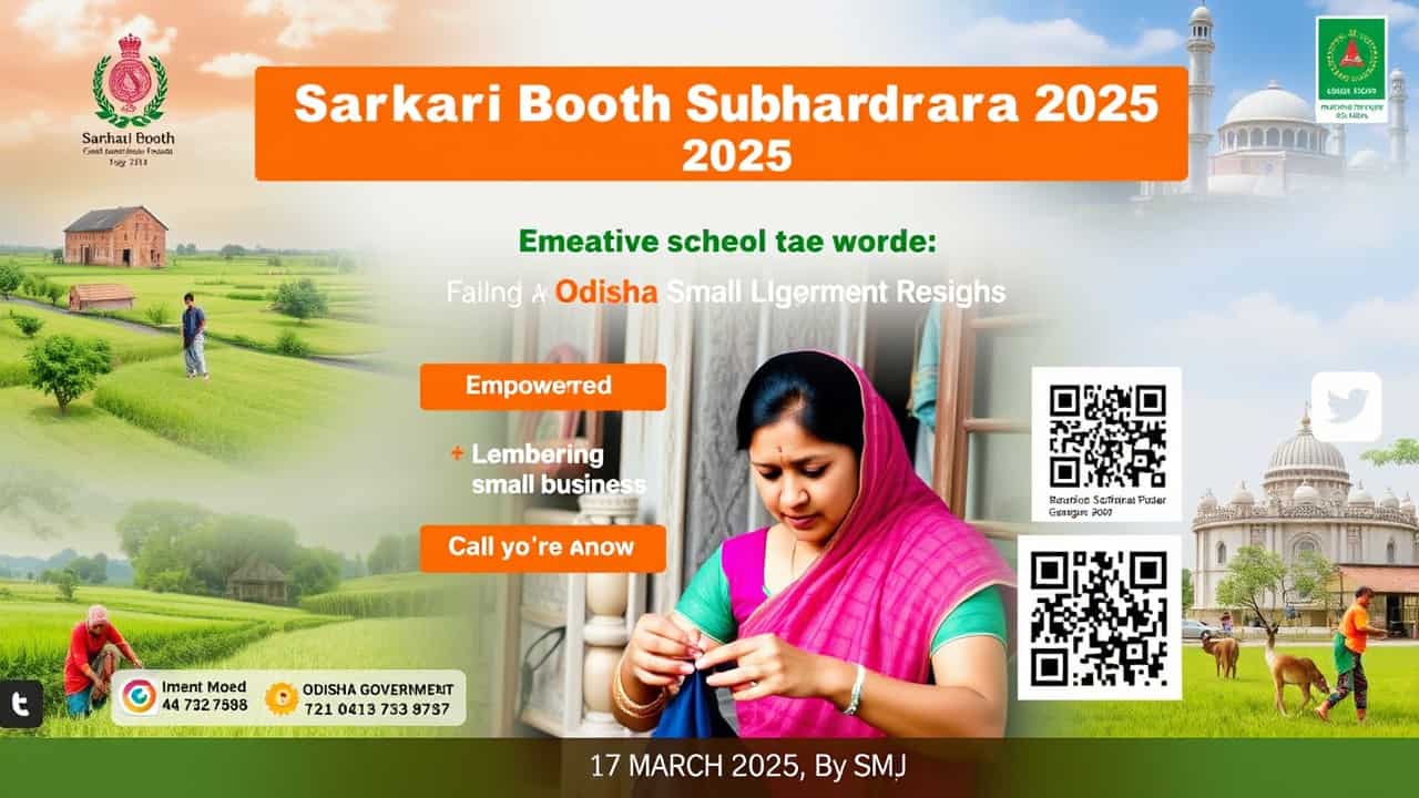 सरकारी बूथ सुभद्रा योजना 2025 का एक दृश्य प्रतिनिधित्व, जो महिला सशक्तिकरण और वित्तीय स्वतंत्रता को दर्शाता है।