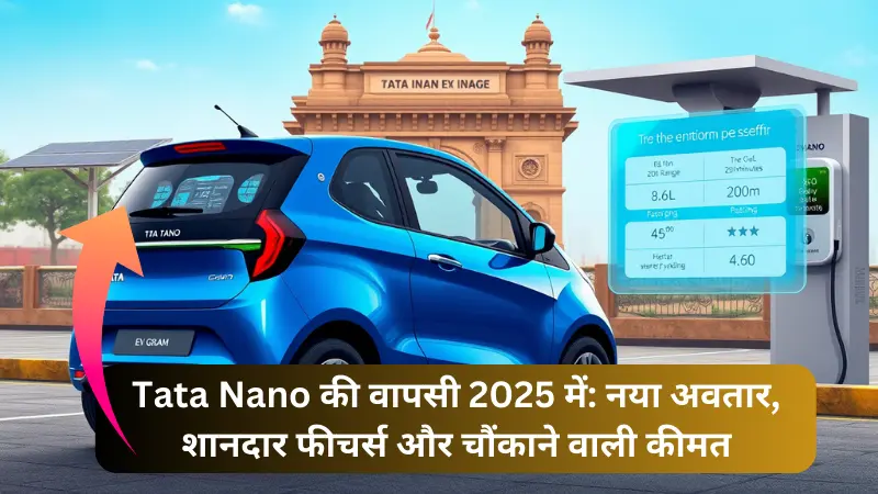 2025 Tata Nano EV charging at a solar station in Mumbai | Futuristic design, ₹6.9L price, 250 km range | Sustainable urban mobility for Indian families