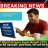 UP BEd Result 2025 चेक करता हुआ छात्र, लैपटॉप स्क्रीन पर रिजल्ट घोषित दिख रहा है और पास में किताबें व कॉफी मग रखा है।
